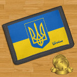 Oekraïense vlag mode, Oekraïense patriotten/sport Drievoud Portemonnee<br><div class="desc">WALLETS: mode Oekraïne & Oekraïnse vlag - hou van mijn land,  reiscadeaus,  verjaardag van opa,  nationale patriotten/sportfans</div>