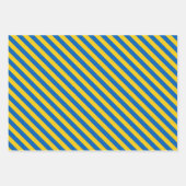 Oekraïense vlag - Modern Striped Pattern Inpakpapier Vel (Voorkant 2)