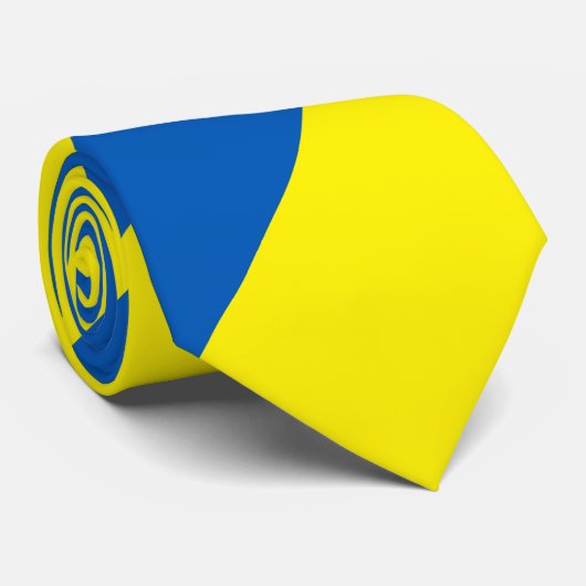Oekraïense vlag - moderne kleuren stropdas (Opgerold)