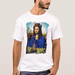 Oekraïense vlag Mona Lisa Ukraine T-shirt