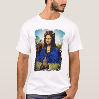 Oekraïense vlag Mona Lisa Ukraine T-shirt