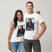 Oekraïense vlag Mona Lisa Ukraine T-shirt (Unisex)