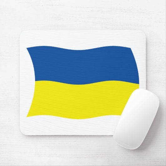 Oekraïense vlag Mousepad Muismat (Met muis)