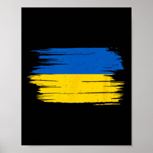 Oekraïense Vlag Nationale Vlag Kiev Oekraïens Kyiv Poster