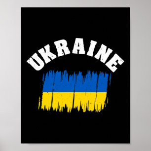 Oekraïense Vlag Nationale Vlag Kiev Oekraïens Kyiv Poster