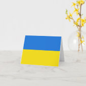 Oekraïense vlag Notecard Kaart (Gele Bloem)