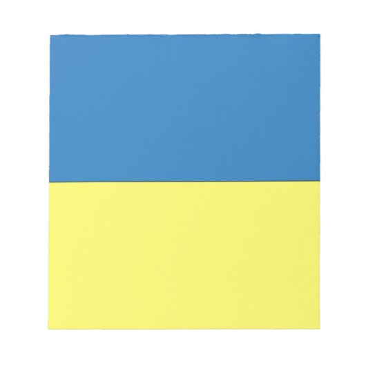 Oekraïense vlag notitieblok (Voorkant)