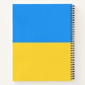 Oekraïense vlag notitieboek (Achterkant)