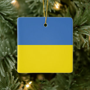 Oekraïense vlag, Oekraïens Слава Україні Slava Ukr Keramisch Ornament