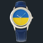 Oekraïense vlag - Oekraïens patriottisch Horloge<br><div class="desc">Markering van Oekraïense producten voor Oekraïense patriotten.</div>