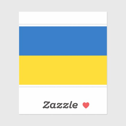 Oekraïense vlag - Oekraïens patriottisch Sticker (Vel)