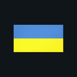 Oekraïense vlag, Oekraïens Slava Ukraini Слава Укр Canvas Afdruk<br><div class="desc">De kleuren van de vlag van Oekraïne, blauw en geel, wapperen al eeuwenlang over een land dat rijk is aan geschiedenis en geest. Blauw staat voor de uitgestrekte Oekraïense lucht, terwijl geel de gouden tarwevelden symboliseert die zich uitstrekken over de vruchtbare vlaktes. Dit eenvoudige maar krachtige symbool is een baken...</div>