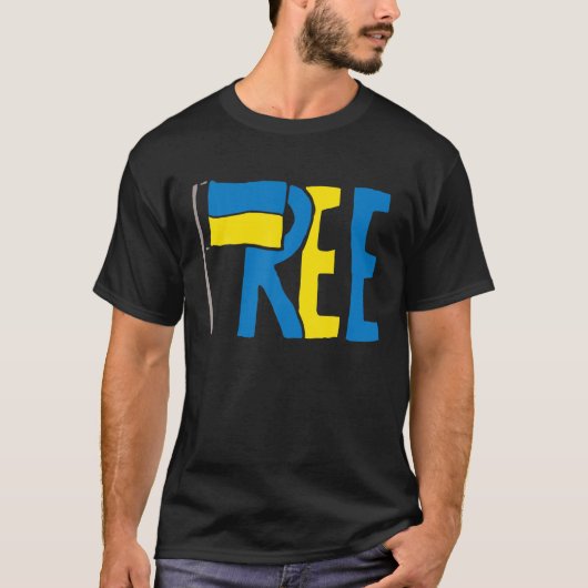 Oekraïense vlag Oekraïense Oekraïense burgermaatsc T-shirt (Voorkant)