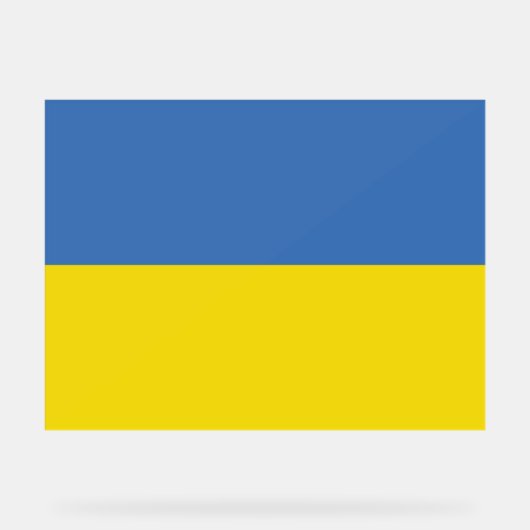 Oekraïense vlag, Oekraïense Slava Oekraïense Слава Acryl Bord (Voorkant)