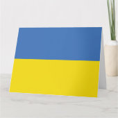 Oekraïense vlag, Oekraïense Slava Oekraïense Слава Kaart (Voorkant)