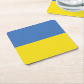 Oekraïense vlag, Oekraïense Slava Oekraïense Слава Kartonnen Onderzetters (Schuin)