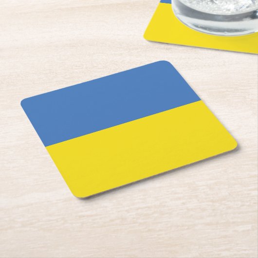 Oekraïense vlag, Oekraïense Slava Oekraïense Слава Kartonnen Onderzetters (Schuin)