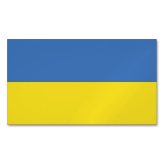 Oekraïense vlag, Oekraïense Slava Oekraïense Слава Magnetisch Visitekaartje (Voorkant)
