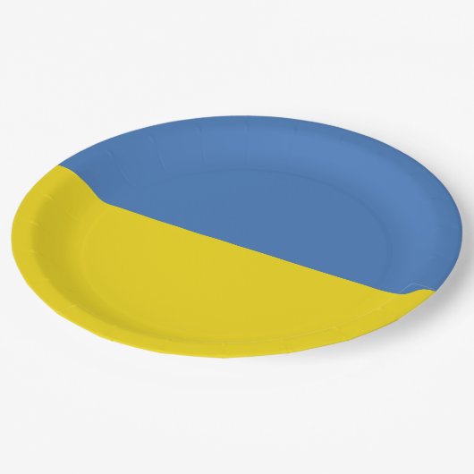 Oekraïense vlag, Oekraïense Slava Oekraïense Слава Papieren Bordje (Gekanteld)