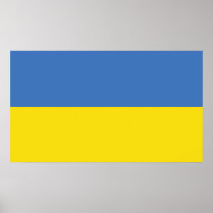 Oekraïense vlag, Oekraïense Slava Oekraïense Слава Poster