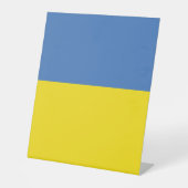 Oekraïense vlag, Oekraïense Slava Oekraïense Слава Reclamebord Met Voetstuk (Voorkant)