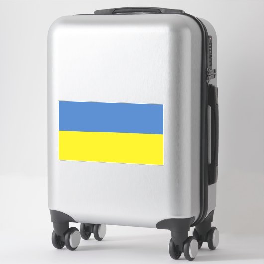 Oekraïense vlag, Oekraïense Slava Oekraïense Слава Sticker (Koffer)