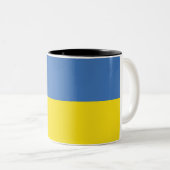 Oekraïense vlag, Oekraïense Slava Oekraïense Слава Tweekleurige Koffiemok (Voorkant rechts)