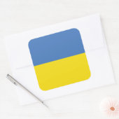 Oekraïense vlag, Oekraïense Slava Oekraïense Слава Vierkante Sticker (Envelop)