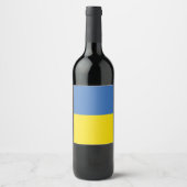 Oekraïense vlag, Oekraïense Slava Oekraïense Слава Wijn Etiket (Voorkant)