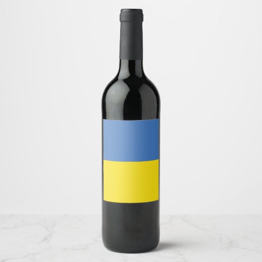 Oekraïense vlag, Oekraïense Slava Oekraïense Слава Wijn Etiket (Voorkant)
