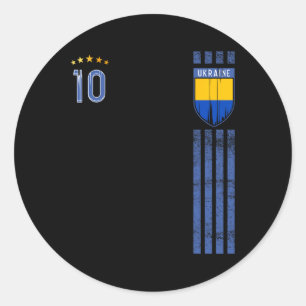 Oekraïense Vlag Oekraïense Trots Liefhebbers 7 Ronde Sticker