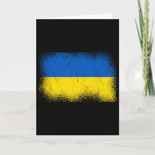 Oekraïense Vlag Oekraïne 1  Kaart (Voorkant)