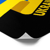 Oekraïense Vlag Oekraïne 6 Poster (Hoek)