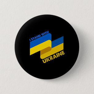 Oekraïense Vlag Oekraïne 6 Ronde Button 5,7 Cm
