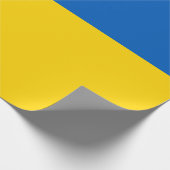 Oekraïense vlag (Oekraïne) Cadeaupapier (Hoek)