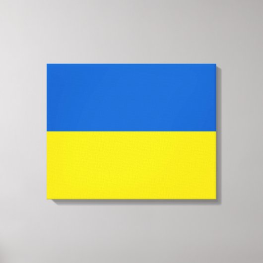 Oekraïense vlag (Oekraïne) Canvas Print (Voorkant)