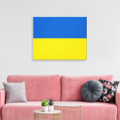 Oekraïense vlag (Oekraïne) Canvas Print (Insitu (Woonkamer))