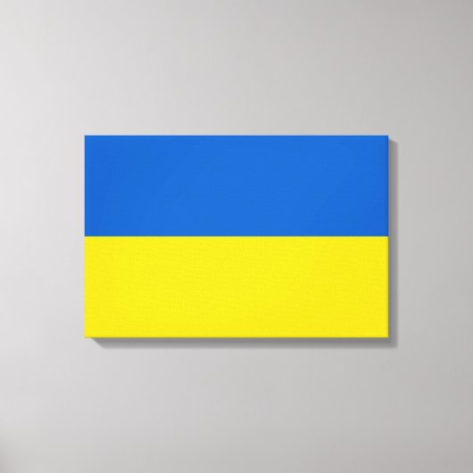 Oekraïense vlag (Oekraïne) Canvas Print (Voorkant)