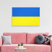 Oekraïense vlag (Oekraïne) Canvas Print (Insitu (Woonkamer))
