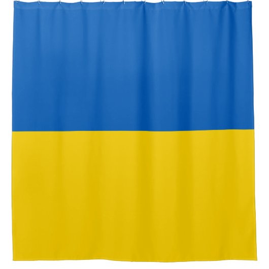 Oekraïense vlag (Oekraïne) Douchegordijn (Voorkant)