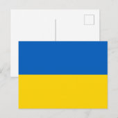 Oekraïense vlag (Oekraïne) Feestdagenkaart (Voorkant / Achterkant)