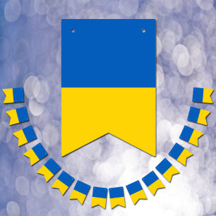 Oekraïense vlag, Oekraïne feestvlaggen, Trouwfeest Vlaggetjes