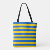 Oekraïense vlag (Oekraïne) gestreept blauw en geel Tote Bag (Achterkant)