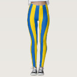 Oekraïense vlag (Oekraïne) Gestreepte Leggings<br><div class="desc">Dit ontwerp is voorzien van de nationale vlag van Oekraïne, een land in Oost-Europa. Oekraïne grenst Rusland aan het oosten en noordoosten, Wit-Rusland aan het noorden, Polen, Slowakije en Hongarije aan het westen, en Roemenië, Moldavië en het Zwarte Zee aan het zuiden. Oekraïne is na Rusland het op een na...</div>