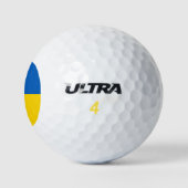 Oekraïense vlag (Oekraïne) Golfballen (Logo)