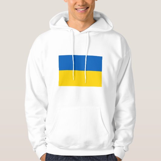Oekraïense vlag (Oekraïne) Hoodie (Voorkant)