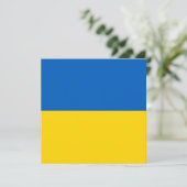 Oekraïense vlag (Oekraïne) Kaart (Staand voorkant)