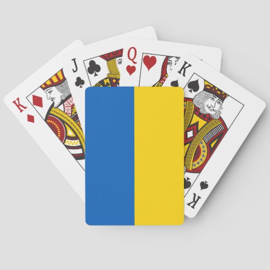 Oekraïense vlag (Oekraïne) Pokerkaarten (Achterkant)