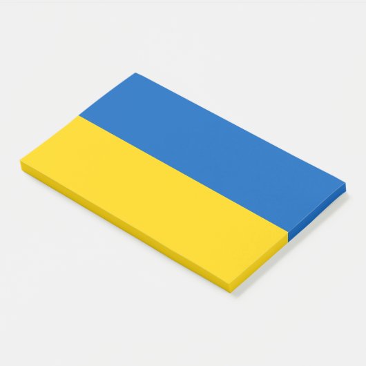 Oekraïense vlag (Oekraïne) Post-it® Notes (Schuin)