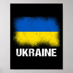 Oekraïense vlag Oekraïne  Poster